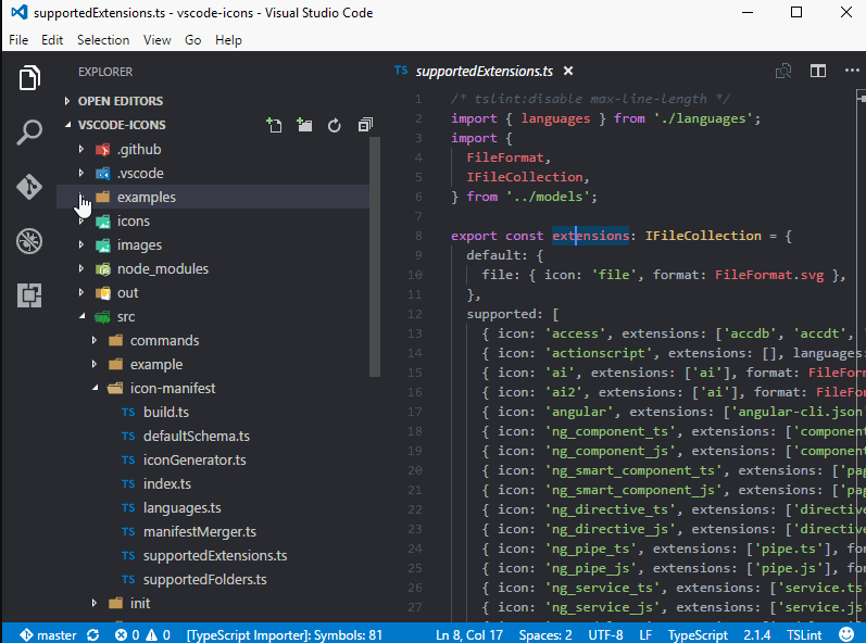 Visual Studio Coden Icons Eklentisi
